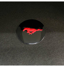 Наклейка для дисків Ford Mustang Black Red 56 Міліметрів