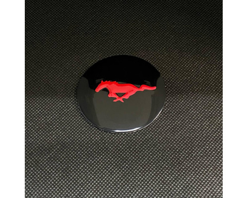 Наклейка для дисків Ford Mustang Black Red 56 Міліметрів