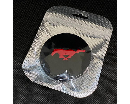Наклейка для дисків Ford Mustang Black Red 56 Міліметрів