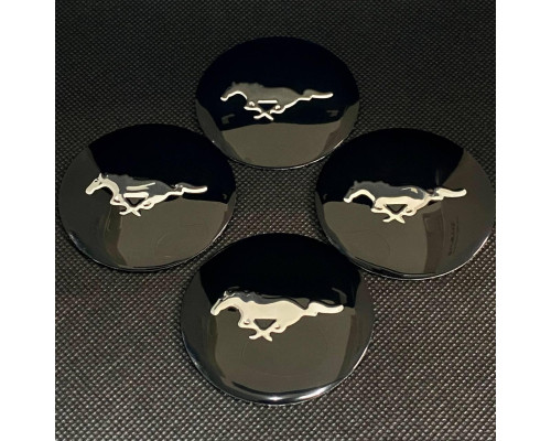 Наклейка для дисків Ford Mustang Black Chrome 56 Міліметрів