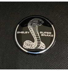 Наклейка для дисків Shelby Super Snake Black Chrome 56 Міліметрів