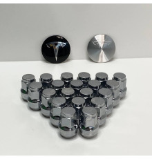 Гайка колісна закрита хром для Tesla Model S, Model Y, Model X, Model 3, Tesla Cybertruck. M14x1.5