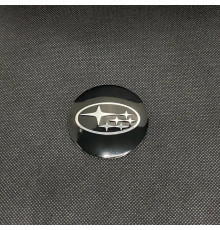 Наклейка для дисків Subaru Black Chrome 56 Міліметрів