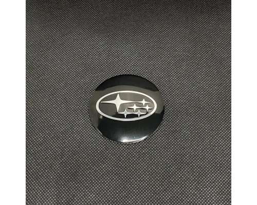 Наклейка для дисків Subaru Black Chrome 56 Міліметрів