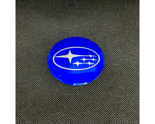 Наклейка для дисків Subaru Blue Chrome 56 Міліметрів