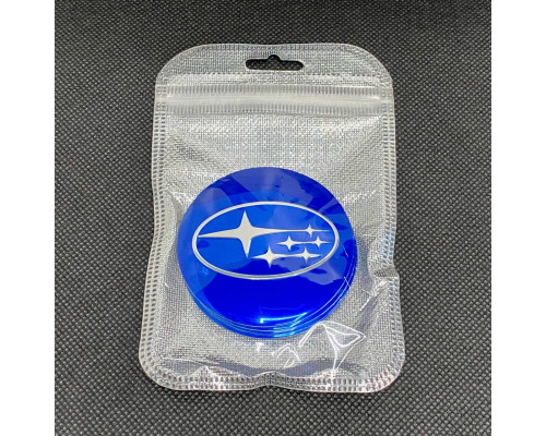 Наклейка для дисків Subaru Blue Chrome 56 Міліметрів
