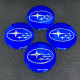 Наклейка для дисків Subaru Blue Chrome 56 Міліметрів