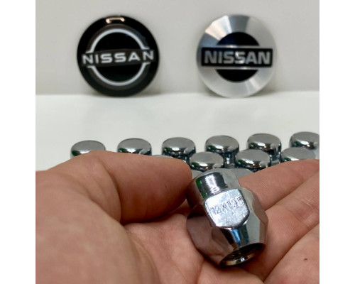 Гайка колісна на Nissan M12x1.25 | Хром | Ключ 21 | Для Nissan