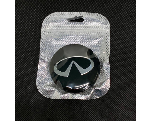 Наклейка для дисків Infiniti Black Chrome 56 Міліметрів