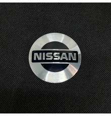 Наклейка для дисків Nissan Chrome Black 56 Міліметрів