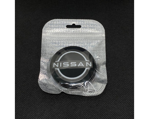 Наклейка для дисків Nissan New Black White 56 Міліметрів