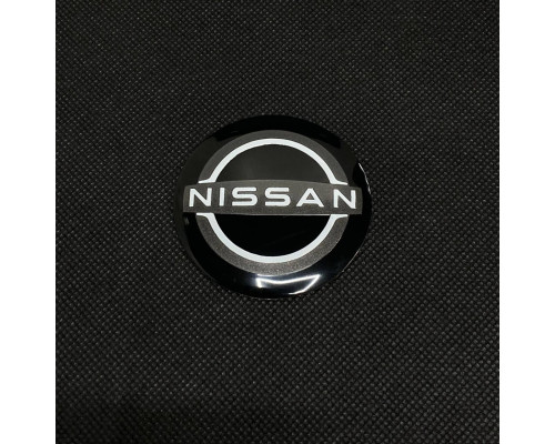 Наклейка для дисків Nissan New Black White 56 Міліметрів