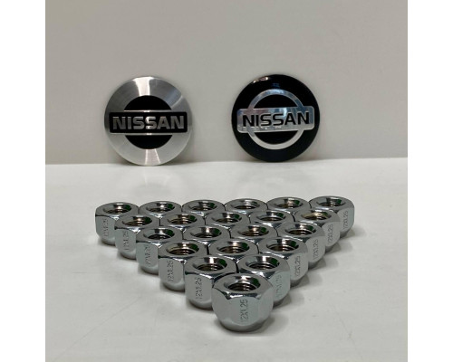 Гайка колісна для Nissan відкрита M12x1.25 | Ключ 21