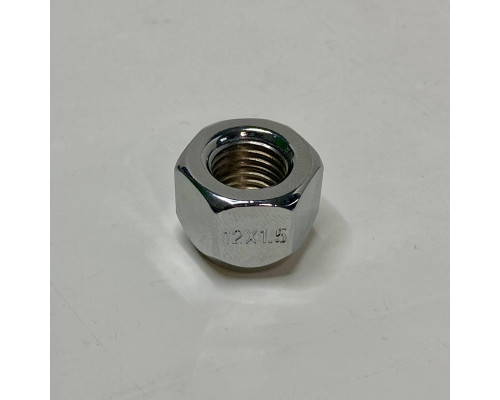 Гайка колісна відкрита M12x1.5 | Ключ 19 | Хромована сталь | Під литі та сталеві диски