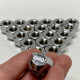Гайка колісна відкрита M12x1.5 | Ключ 21 | Хромована сталь | Конус 60°