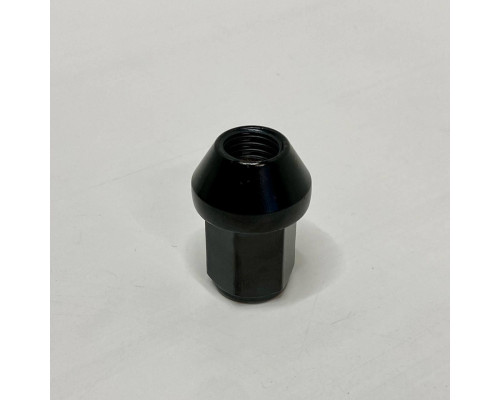 Гайка колісна для нештатних дисків M12x1.5 | Ключ 17 | Чорна | Конус