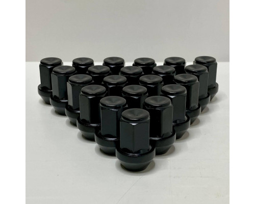 Гайка колісна для нештатних дисків M12x1.5 | Ключ 17 | Чорна | Конус