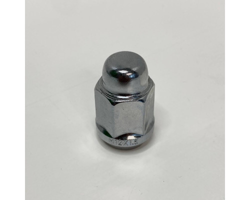 Гайка колісна для нештатних дисків M12x1.5 | Ключ 19 | Хромована | Конус | Закрита