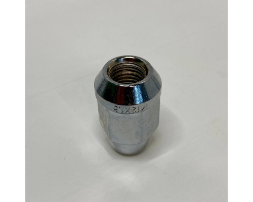 Гайка колісна для нештатних дисків M12x1.5 | Ключ 19 | Хромована | Конус | Закрита