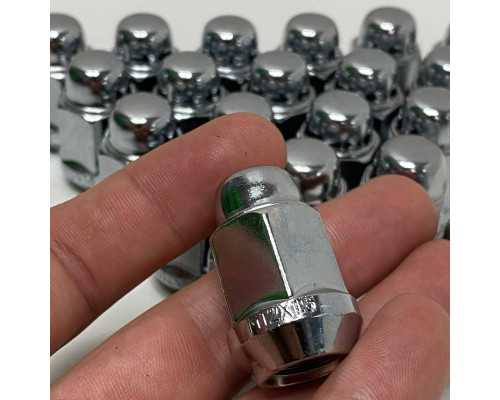 Гайка колісна для нештатних дисків M12x1.5 | Ключ 19 | Хромована | Конус | Закрита
