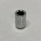 Гайка колісна M12x1.5 | Внутрішній шестигранник | Хром | Конус | Для вузьких отворів