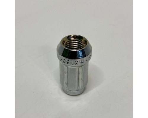 Колісна гайка M12x1,5 Конус під 6 променів  для вузьких отворів у дисках | Хром |