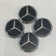 Ковпачки в заводські диски Mercedes-Benz | Чорний сатин Standart