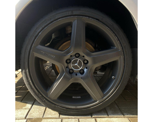 Ковпачки в заводські диски Mercedes-Benz | Чорний сатин Standart