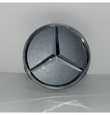 Ковпачки в заводські диски Mercedes-Benz | Графіт глянець | Оригінальний розмір
