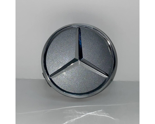 Ковпачки в заводські диски Mercedes-Benz | Графіт глянець | Оригінальний розмір