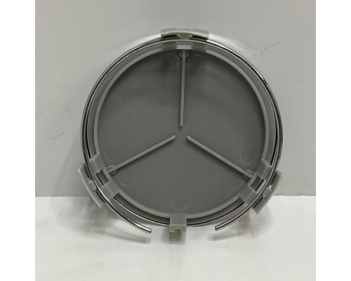 Ковпачки в заводські диски Mercedes-Benz | Синій глянець + хром | Новий формат