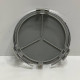 Ковпачки в заводські диски Mercedes-Benz | Синій глянець + хром | Новий формат