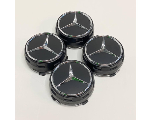Випуклі ковпачки в заводські диски Mercedes-Benz AMG | Чорні