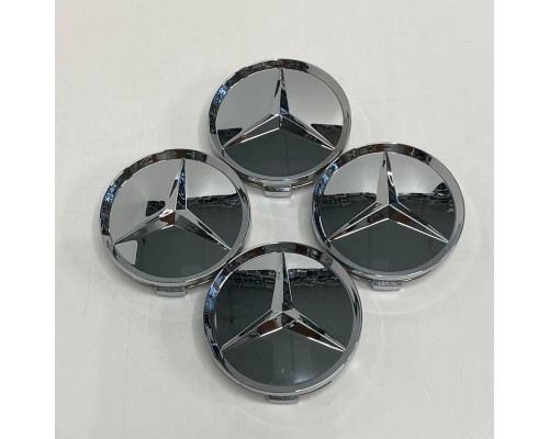 Ковпачки в заводські диски Mercedes-Benz | Дзеркальний хром