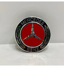 Ковпачки в заводські диски Mercedes-Benz | Black Red Edition