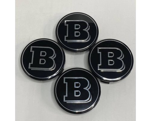 Ковпачки в заводські диски Mercedes-Benz Brabus | Black Chrome