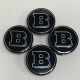 Ковпачки в заводські диски Mercedes-Benz Brabus | Black Chrome