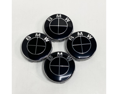 Ковпачки в заводські диски BMW Total Black 68/65мм