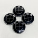 Ковпачки в заводські диски BMW Total Black 68/65мм