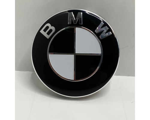 Ковпачки в заводські диски BMW Black White | Заглушки центр диска 68/65мм