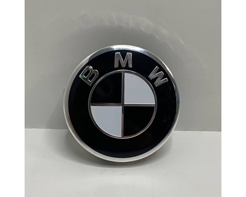 Ковпачки в заводські диски BMW Black White | Заглушки центр диска 56 мм / 53 мм
