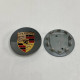 Ковпачок на диски Porsche | Графіт глянець | Золотий логотип | 76мм