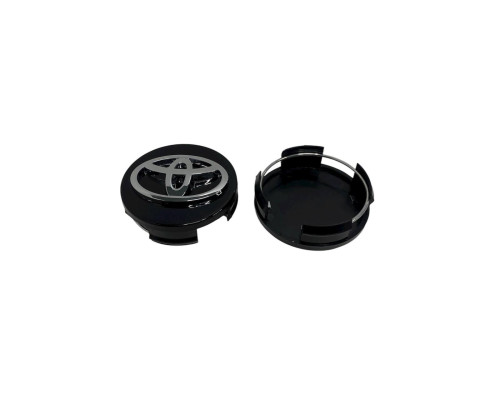 Ковпачок на диски Toyota | Чорний глянець | 62мм