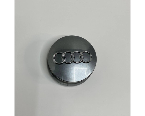 Ковпачок на диски Audi графіт глянець хром лого 68мм