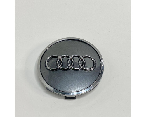 Ковпачок на диски Audi графіт глянець хром лого 62мм