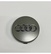 Ковпачок на диски Audi графіт Сатін хром лого 62 мм