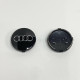 Ковпачок на диски Audi чорний глянець хром лого 62мм