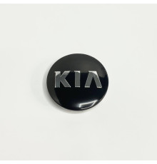 Ковпачок на заводські диски KIA | Чорний глянець | 58 мм