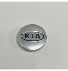 Ковпачок на заводські диски KIA | Срібний глянець | 58 мм