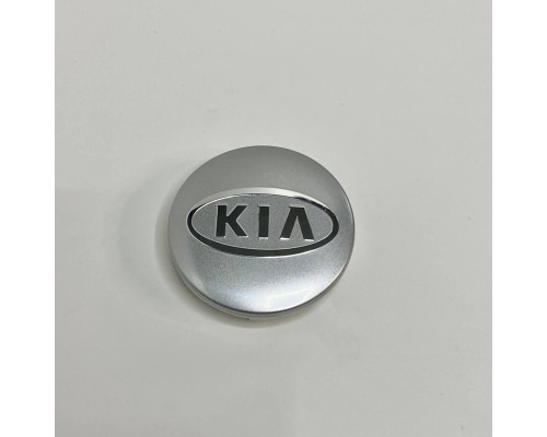 Ковпачок на заводські диски KIA | Срібний глянець | 58 мм